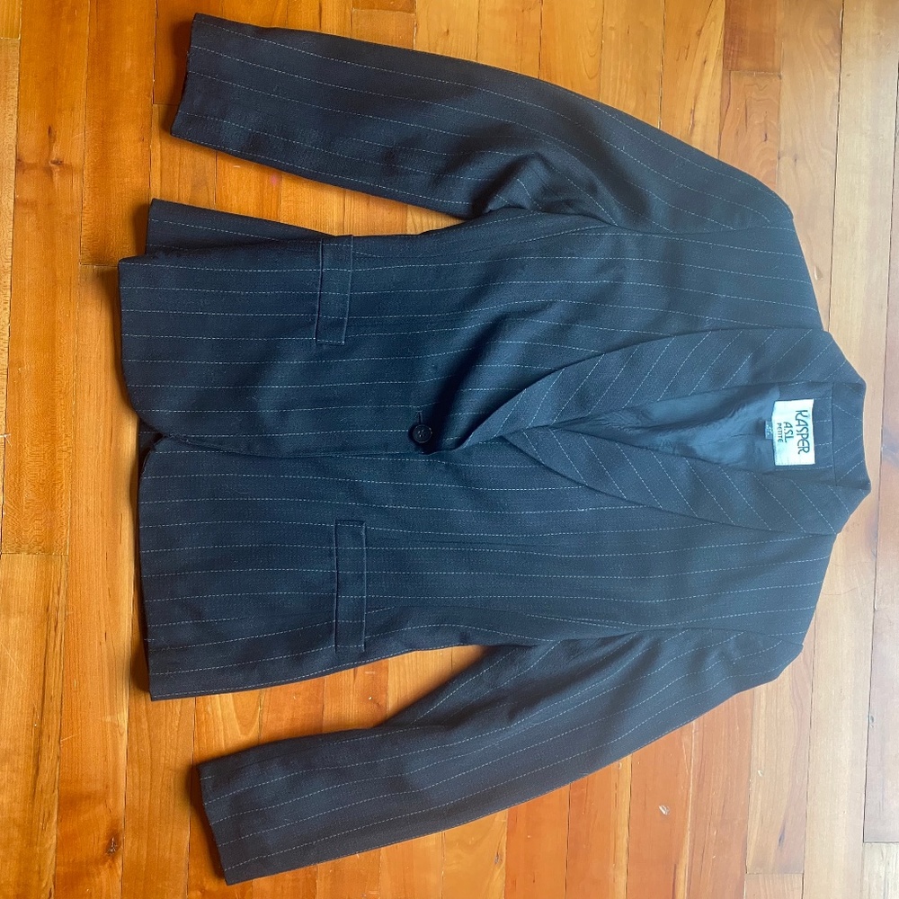 Petite Striped Blazer